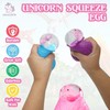 3x Fun Colourful Squeeze Unicorn Eggs, Stress Reliever Novelty Toy,
