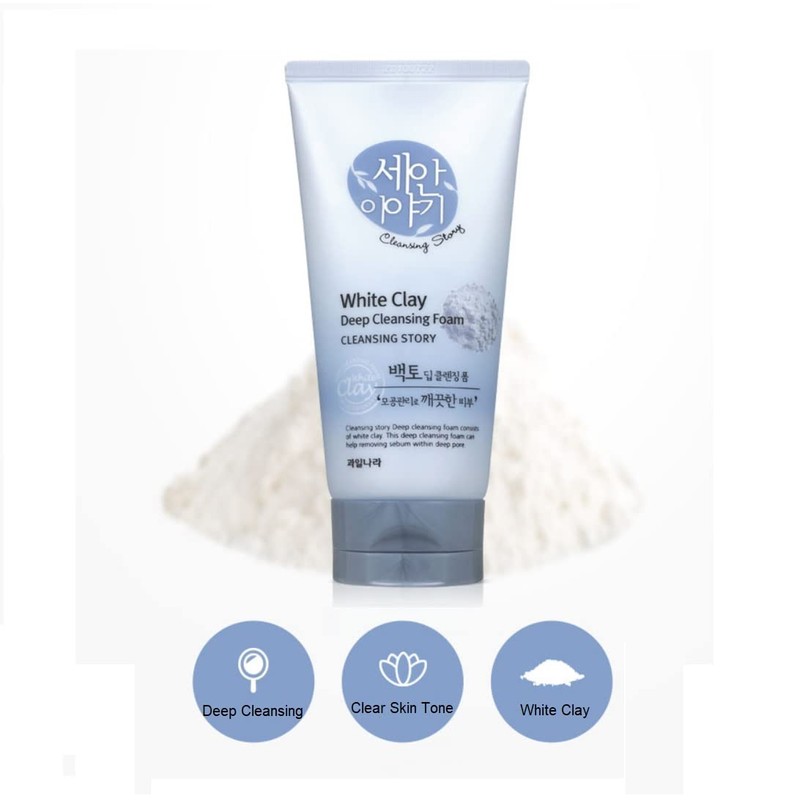 WELCOS KWAILNARA Cleansing Story Natural Facial Deep Foam Cleansing (White