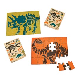 Fun Express Dino Dig Puzzles - Toys - VBS Vacation Bible School Supplies/Decor - 12 Pieces