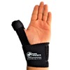 FERULA PARA DEDO PULGAR INMOVILIZADOR QUERVAIN VARILLA DE ALUMINIO NEOPRENO AJUSTABLE GANCHO Y BUCLE (PULGAR IZQUIERDO NEGRO)