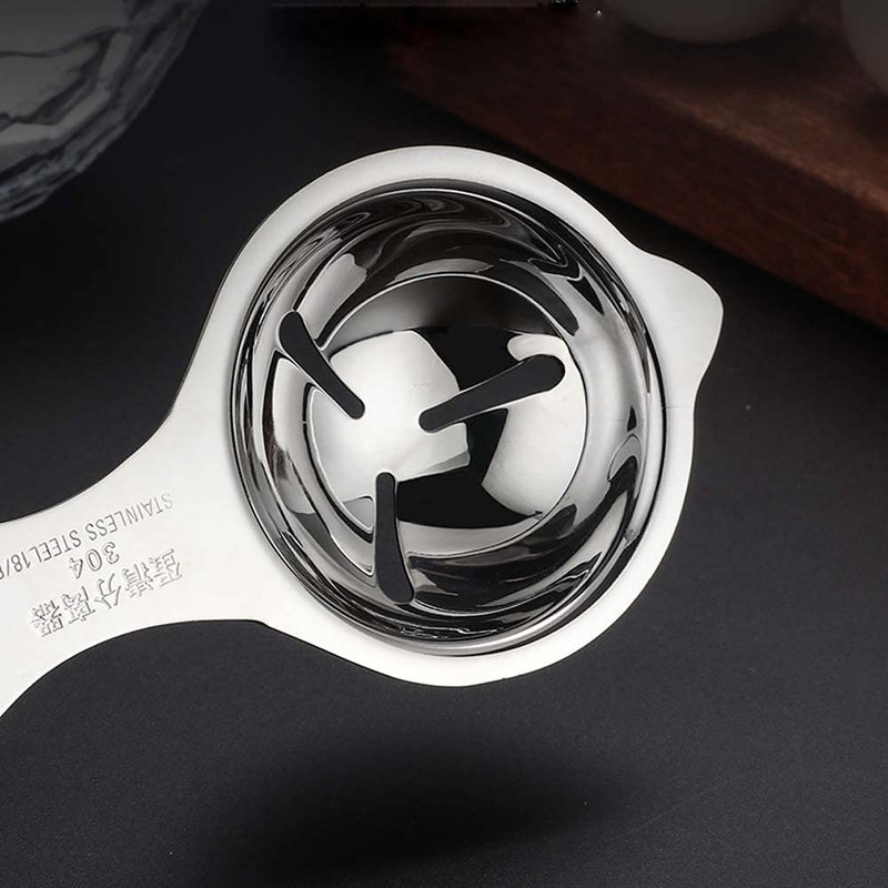 Egg Separator, Stainless Steel Separator, Yolk & Egg White Filter，Kitchen