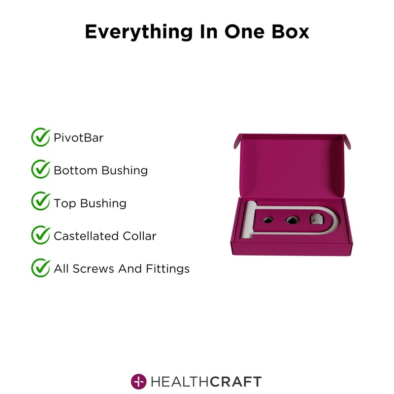 HEALTHCRAFT PivotBar (Add-On Kit) for uPole | Pivoting Safety Grab
