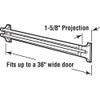 Prime-Line K 5167 36 In. L Steel Reinforced White Vinyl