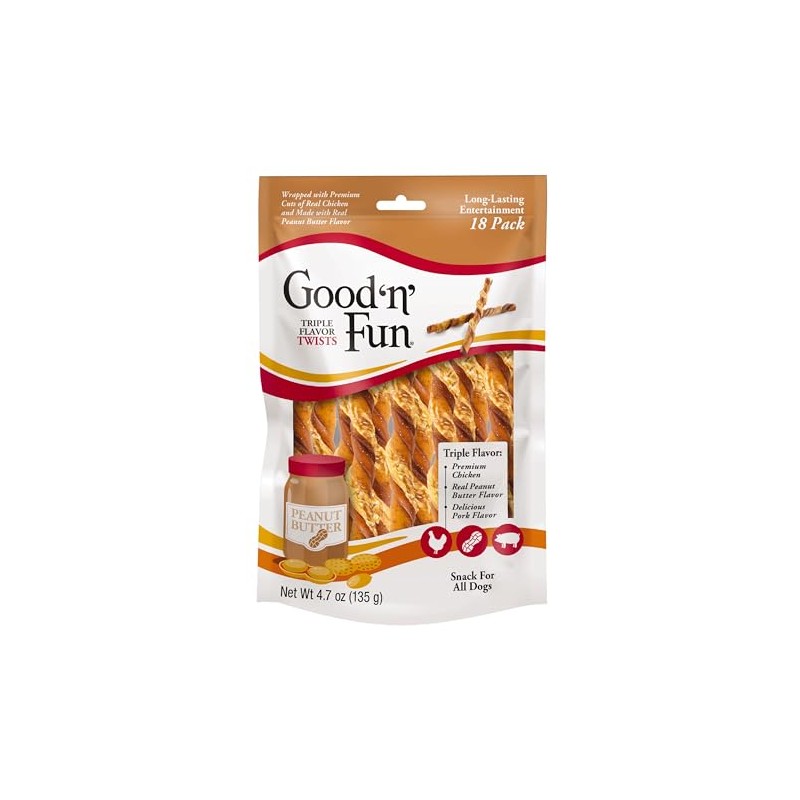 Good'n'Fun Good ’n’ Fun Triple Flavor Twists, 18 Count