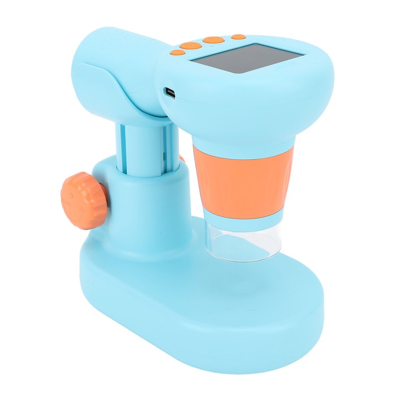 Kids Microscope with 8 LEDs IPS Eye Protection Screen 100X‑800X