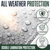 10x10 Heavy Duty Waterproof Tarp, 7 Mil Thick, High Durability,