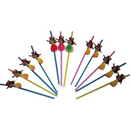 Hula Girl Straws (1 dz)