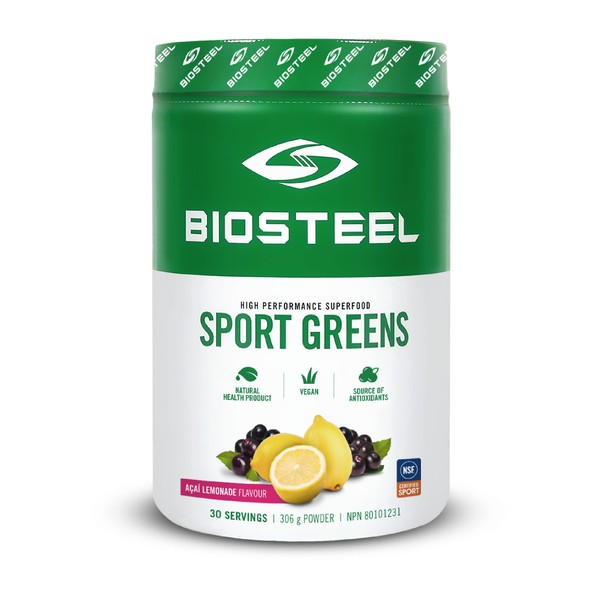 BIOSTEEL Greens Sport Superfood Acai Lemonade, 306 GR