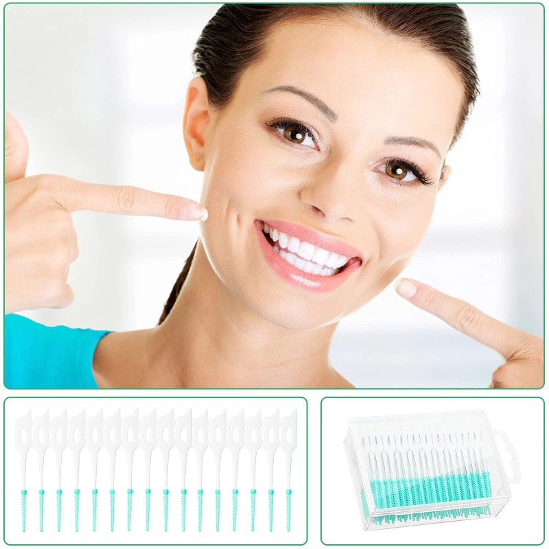 Willbond 350 Pieces Braces Brush for Cleaner Interdental Brushes Kit
