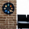 speecheese Planets of the Solar System Wall Clock Aluminium for