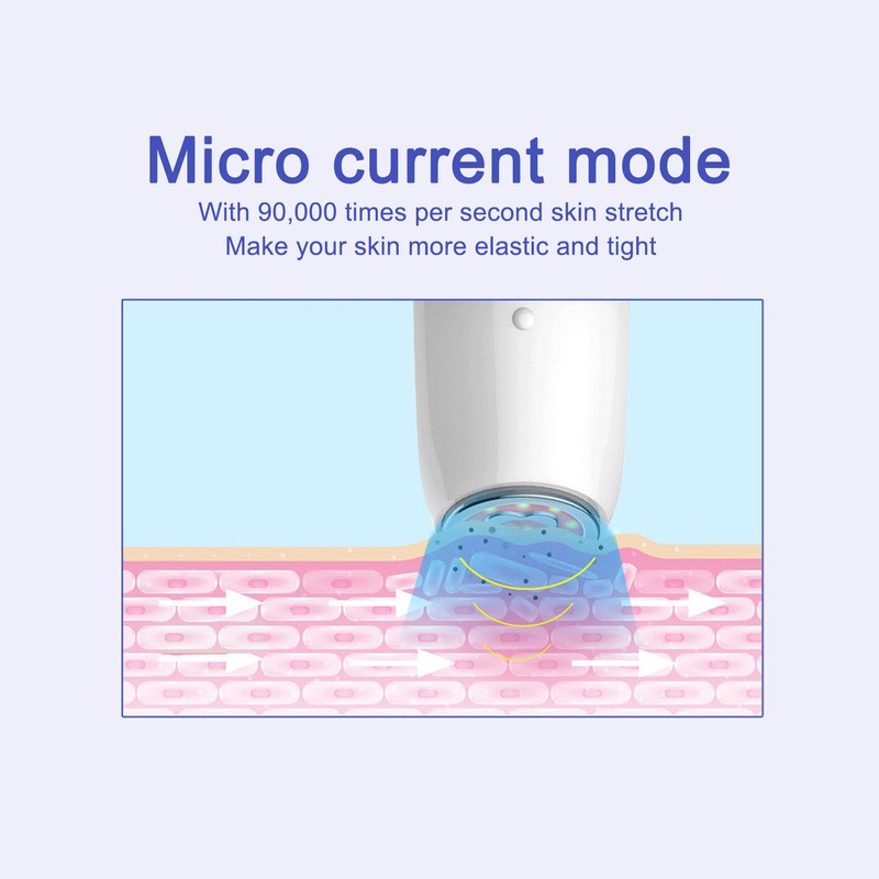 EMS Microcurrent Face Beauty Machine Red Blue Light RF Skin