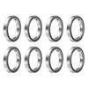 sourcing map 8pcs 6704-2RS Deep Groove Ball Bearings 20x27x4mm Chrome