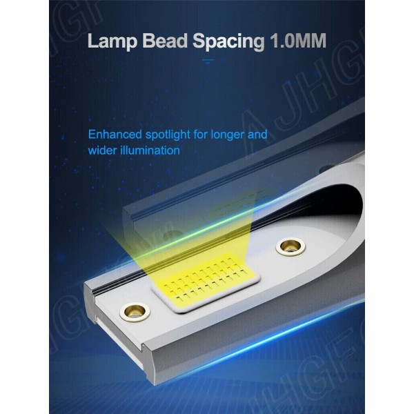 AJHGFOW 9005 HB3 LED Headlight Kit High Beam Bulbs 100W