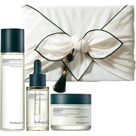 [PKY] Pyunkang Yul Calming Skincare Gift Set with Premium Gift Wrapping – Vegan Korean Skincare Trio – Instant Calming Toner, Soothing Serum & Hydrating Facial Cream for Sensitive Skin – 3-Item Set