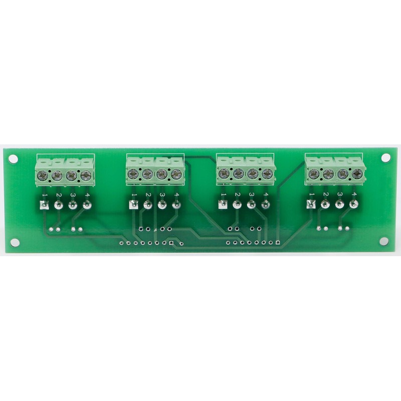 Alzatex Speaker Patch Panel Block w/ 4 Four-Pin Phoenix Connectors.