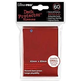 Ultra Pro Small PRO-Matte Deck Protector Sleeves for Yu-Gi-Oh and Cardfight Vanguard - Red (60 ct.)