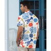 KYKU Mens Printed Short Sleeve Button Down Shirts Men's Hawaiian