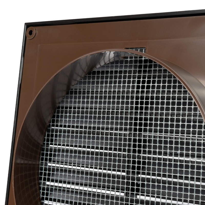 ECOPRO VENT Black 5'' Inch Ventilation Grille - Inside/Outside use