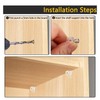 TRHDFW 5 Millimeters Shelf Support Peg，Support Cabinet Shelf Pins，Clear Plastic