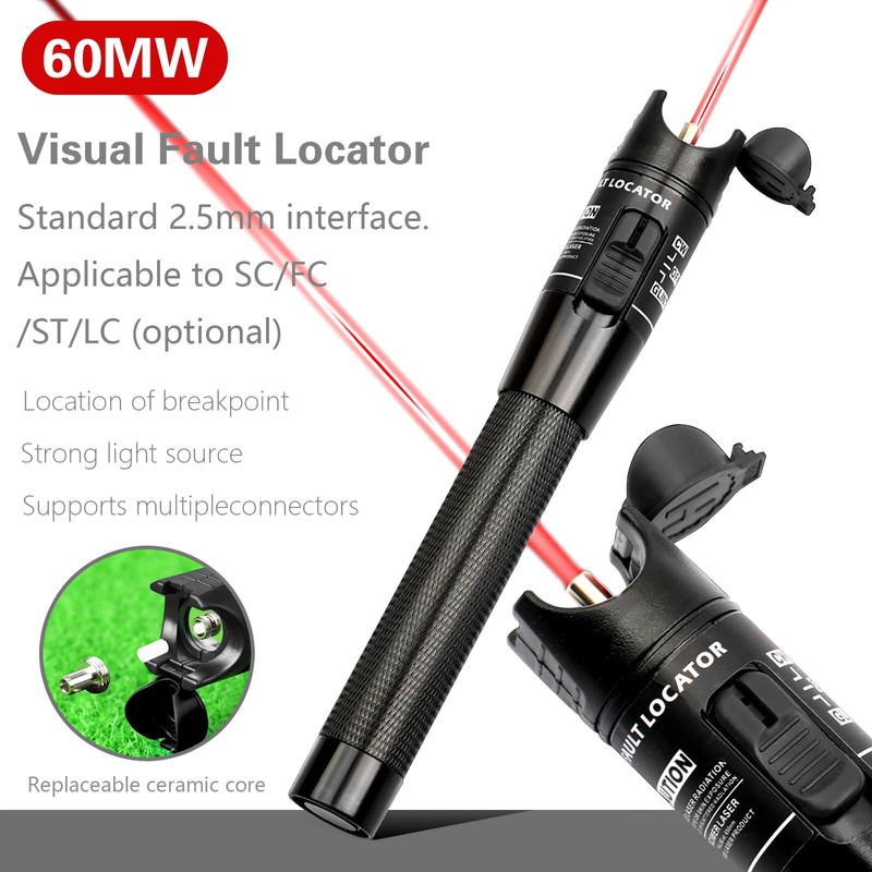 60 mW Visual Fault Locator Fibre Optic Cable Tester, Optical
