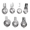 7Pcs Measuring Cups Set Stainless Steel Stackable Multifunctional Metal Nesting