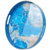 Spsyrine Round Marble Decorative Tray, 13" Plastic Serving Tray with