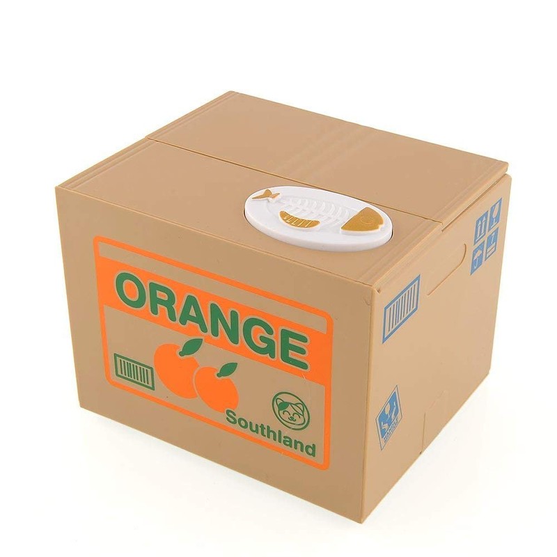 XLKJ Cat Money Box, Electronic Piggy Bank, Gift for Children