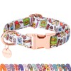 Faygarsle Snack Pattern Dog Collar for Small Medium Large Dogs