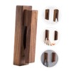 CAXUSD 1pc Solid Wood Over Door Coat Hanger Mounted Hooks