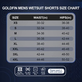 GoldFin Wetsuit Shorts Men, Mens 2mm Wet Suits Neoprene Short for Water Sports Diving Surfing Swimming Snorkeling