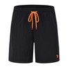 YSENTO Men's Knee-Length Surf Shorts, Beach Swim Trunks with Mesh