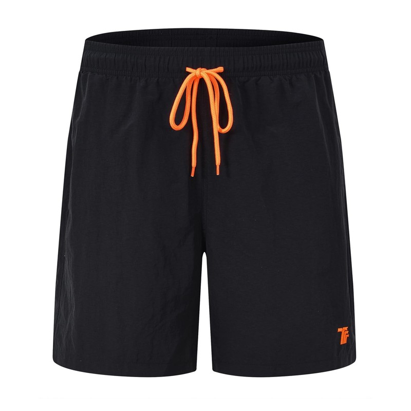 YSENTO Men's Knee-Length Surf Shorts, Beach Swim Trunks with Mesh