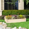 Giantex Wooden Raised Garden Bed, Rectangular Planter Box for Vegetables,