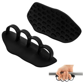 1 Pair Gym Hand Grips,Non Slip Weight Lifting Grips,Gym Gloves,Palm Protection,for Training,Weight Lifting,Dumbbell and Deadlift(Black)
