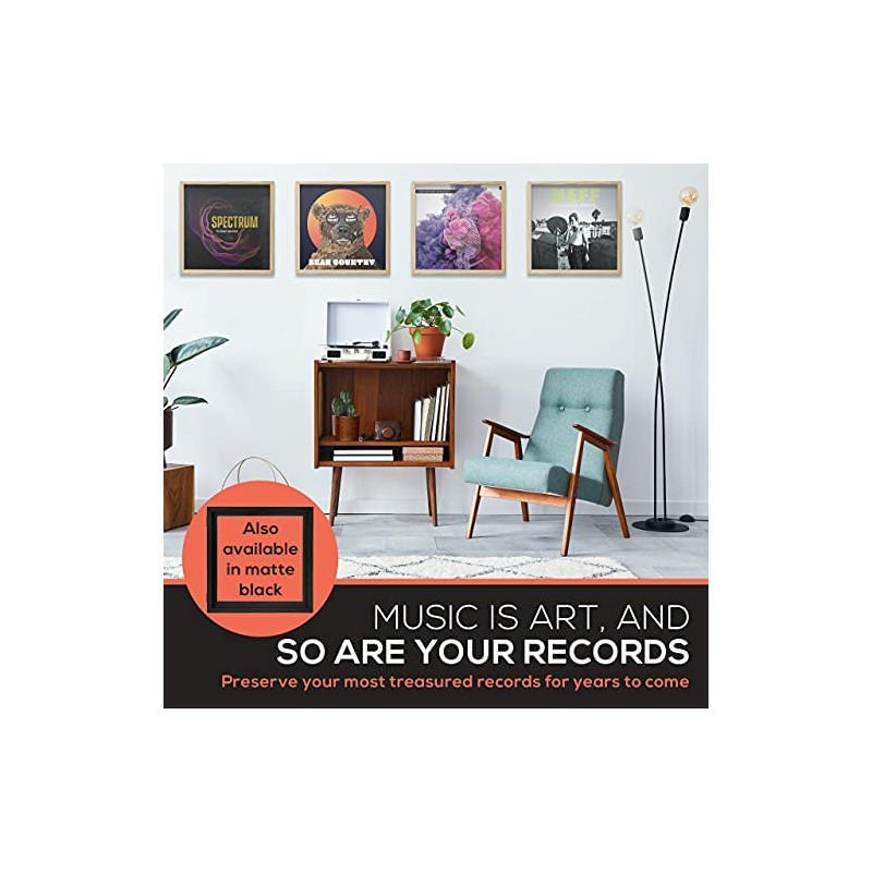 KAIU Vinyl Frame – Solid Wood and Clear Acrylic Wall