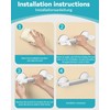 LORESJOY Bath Handle, Handle Bars, Shower Handle, No Drilling, Max