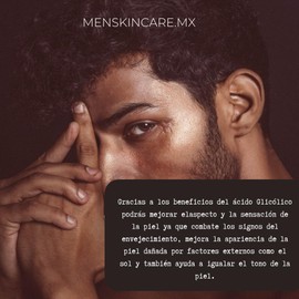 50 ml Ácido Glicólico 20% Exfoliación Intensiva Peeling Químico de Contacto Corto Sistema de Renovación Progresiva GlycoRenew™ Peeling #3 MENSKINCARE.MX