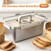 ANYPROLUS Bread Box Stainless Steel Bread Storage for Homemade Bread,