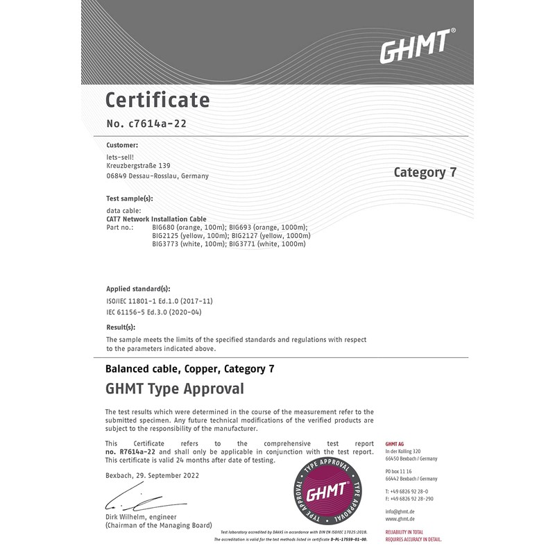 BIGtec All Patch Cables