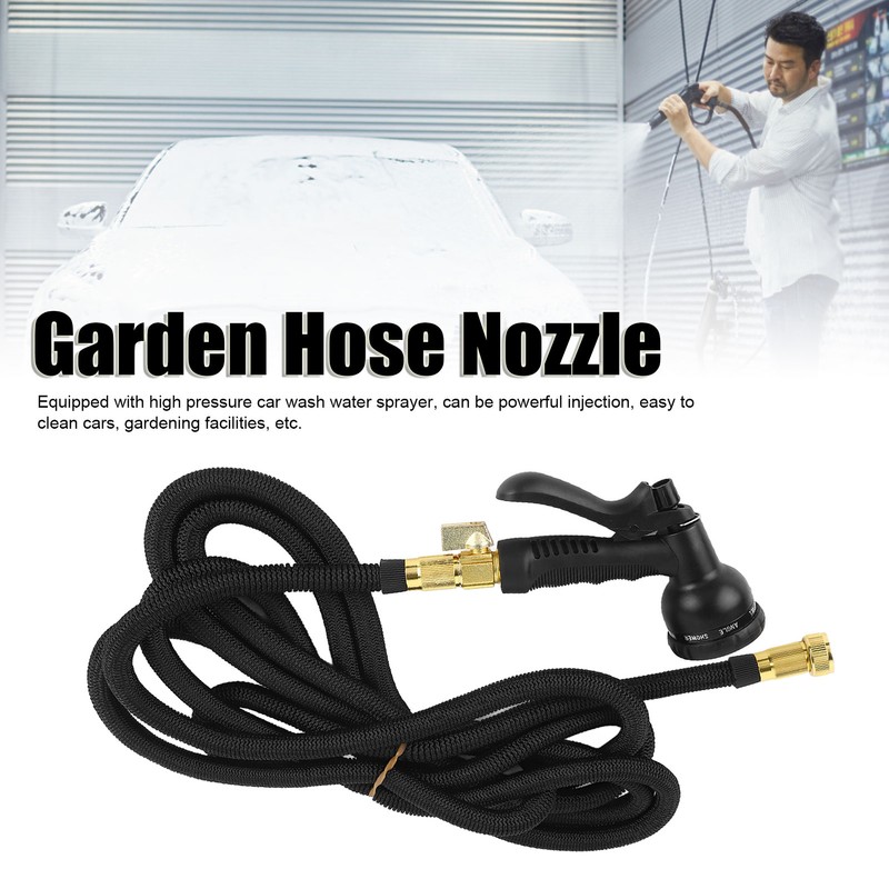 Expandable Garden Hose with Sprayer 49.2ft TPE Automatically Retractable Flexible