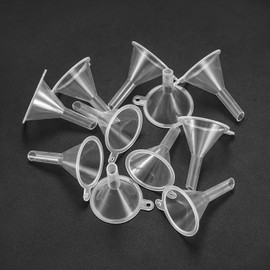 Mini Plastic Funnels Set, 22 Pieces, Clear Laboratory Funnels for Essential Oils, Perfumes, Small Bottles, Arts and Crafts Supplies