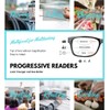 ProEyes Preston, Progressive Blue Light Blocking Readers, 0 Strength on