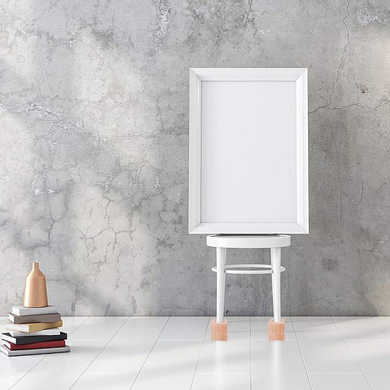 NUOBESTY Solid Wooden Round Furniture Leg Risers Blank Wood Lifters