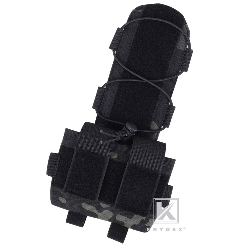 KRYDEX Helmet Counterweight Battery Pouch Cord Lock Retainer Black Camo