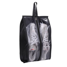 cobalt planet 6 Pcs Travel Shoe Bag Shoe Storage Shoe Bag for Men Women Waterproof Portable Shoe Organizer Bag Zipper Secure Convenient, black & grey