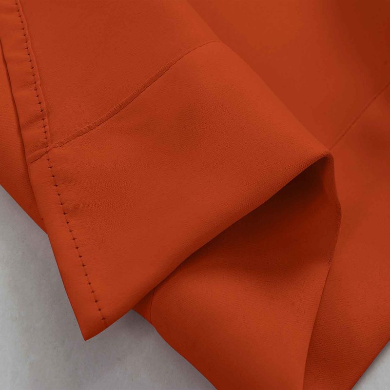 Ladity Orange Scalloped Valances 2 Panels