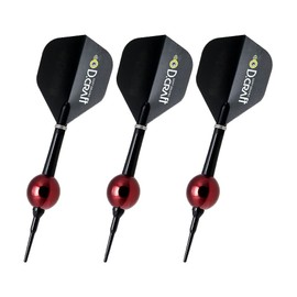 D.craft Brass Darts Red Ball 2BA Darts Barrel Dart Set