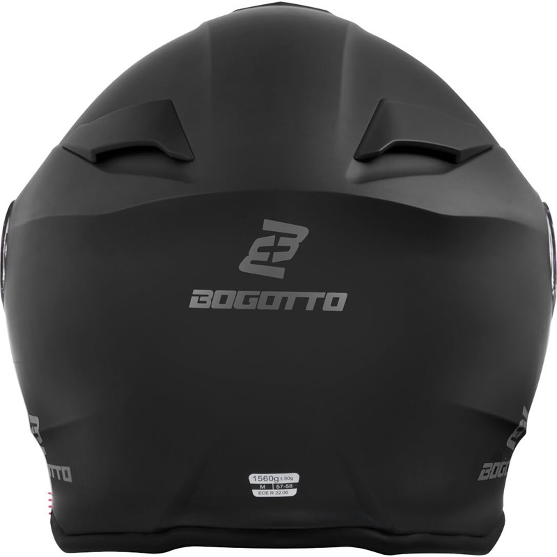 Bogotto H271 Flip-Up Helmet, Matte Black, M