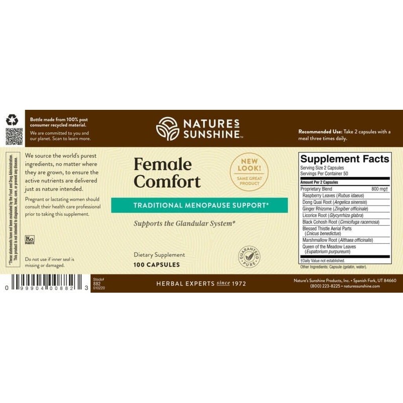 Naturessunshine Female Comfort 100 Capsules (Pack of 2)