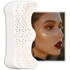 Gold Speckled Glitter Freckles Tattoo - Waterproof And Easy To Apply Makeup Patches For Music Festivals, Parties, And Beach Fun